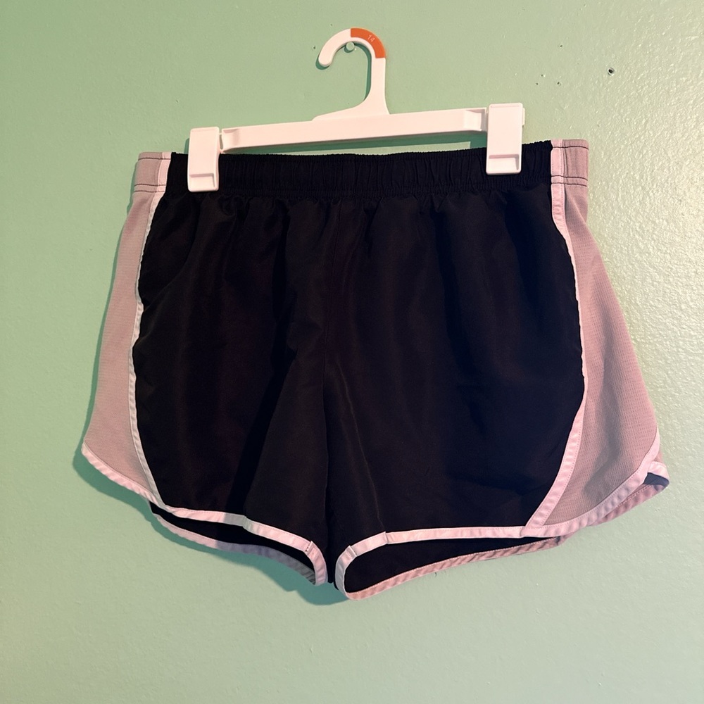 large black & gray running shorts!